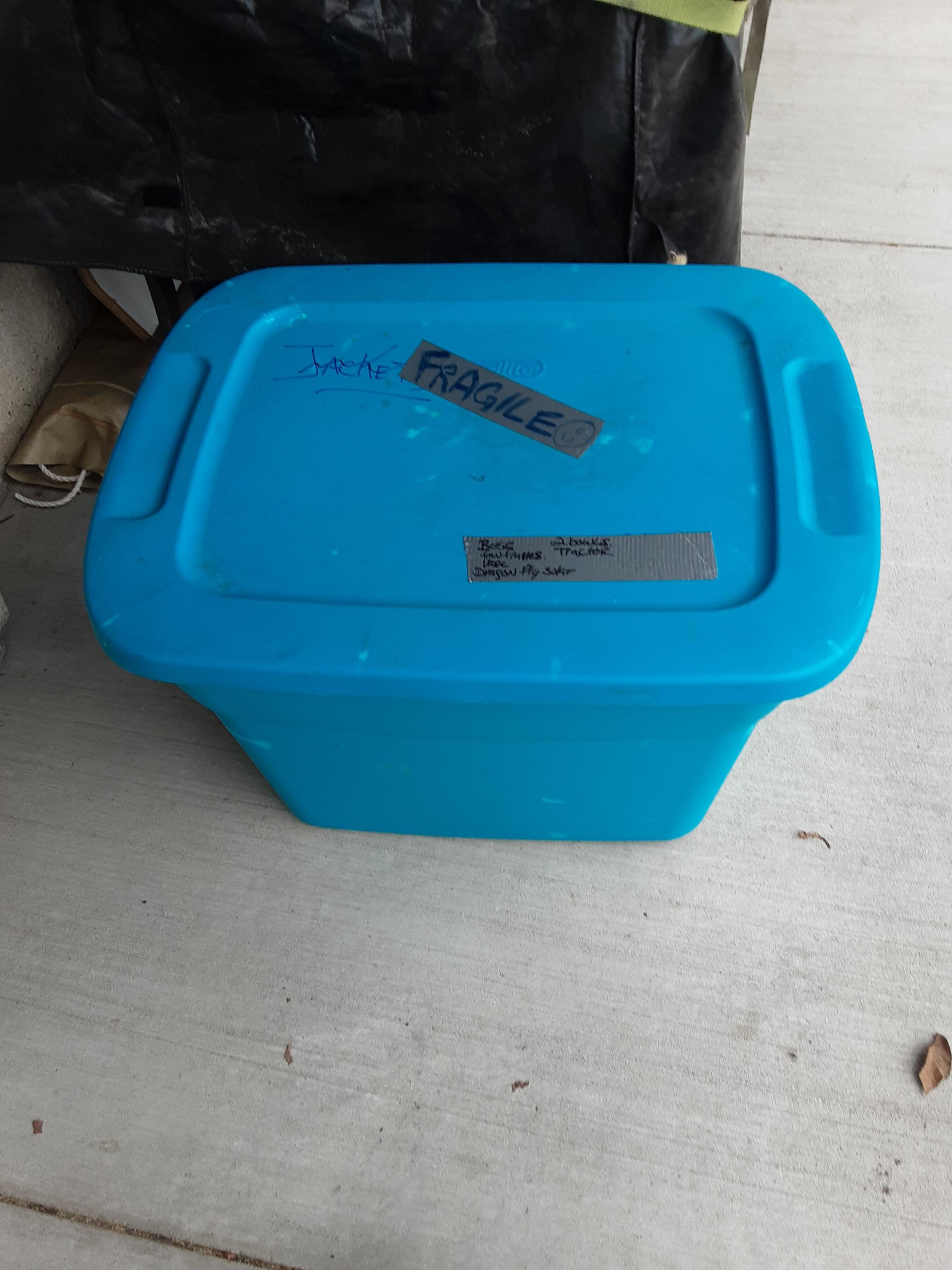 Photo of LARGE BLUE CONTAINER, GOOD CONDITION