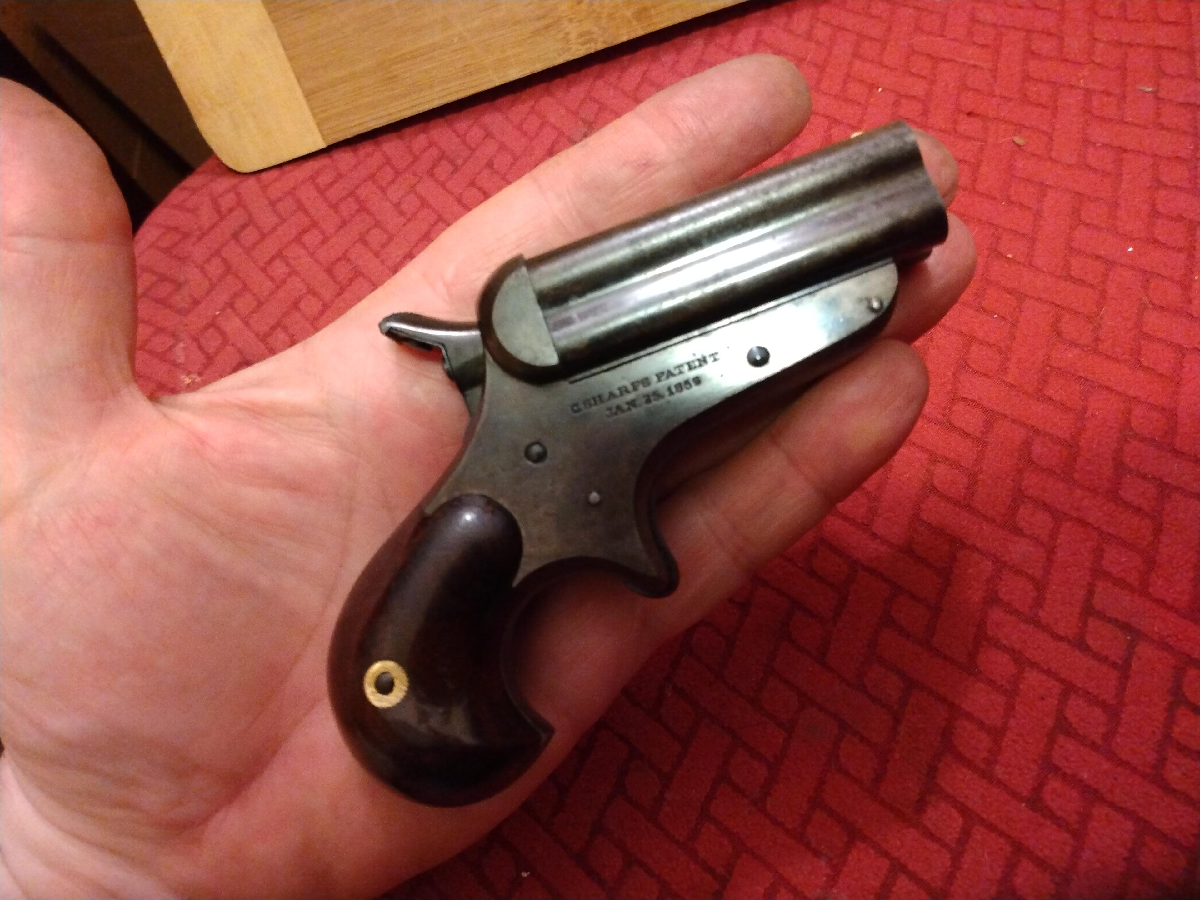 Photo of Sharps "bulldog"  Model 4B Four-Barrel Pepperbox, .32 RF $1900