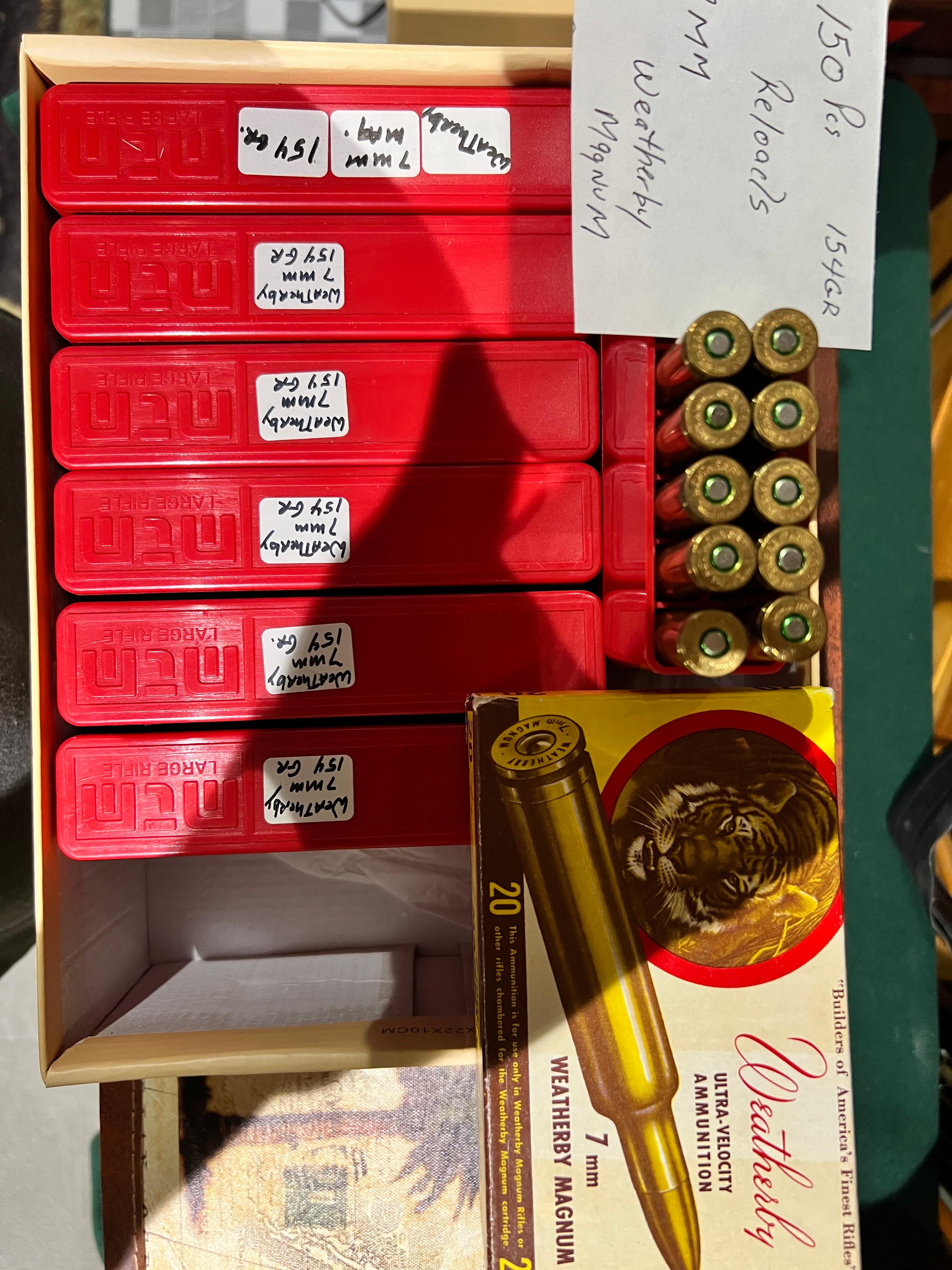 Photo of 7mm Weatherby Mag Reloads 154Grain