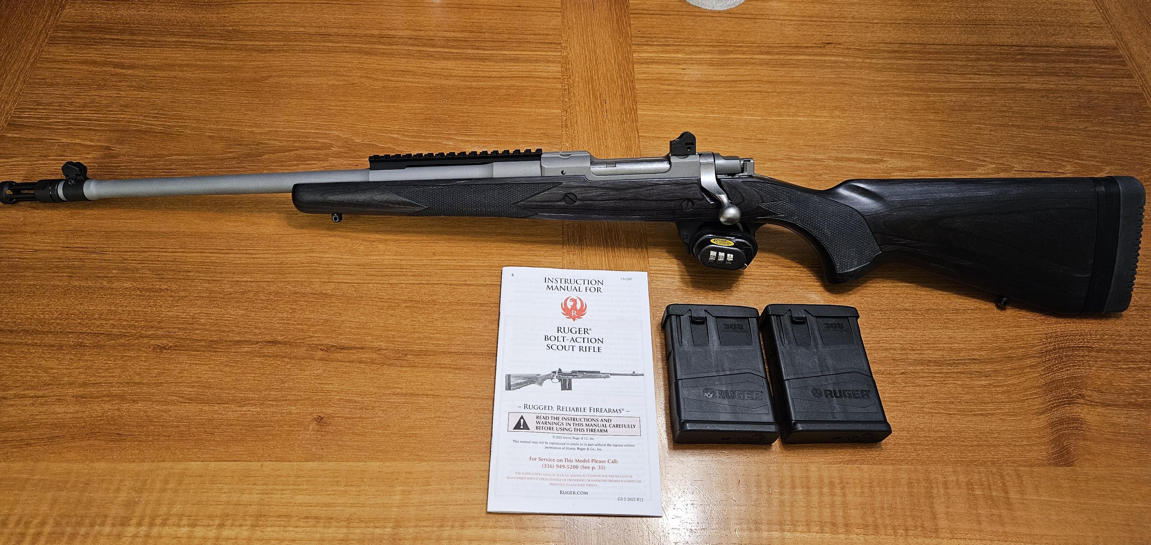 Photo of Ruger Scout Rifle Stainless/Laminate (Left Hand) - .308 Win NEW