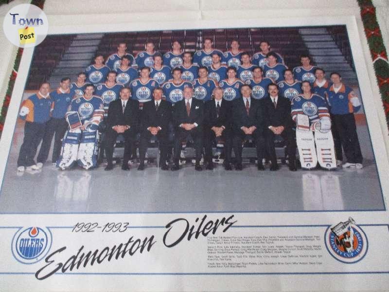 Photo of 1992-93 EDMONTON OILERS TEAM POSTER