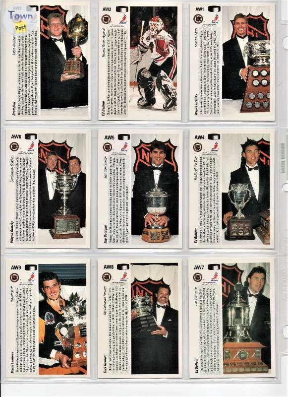 Photo of 1991 UPPER DECK SPECIAL SINGLES – AWARD HOLOGRAMS, GRETZKY, EUROSTARS, HEROES