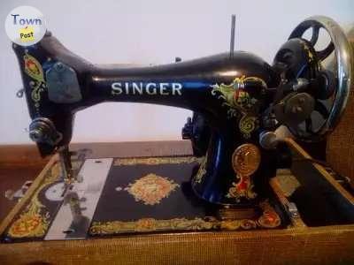 Photo of 100 years old! Singer electric portable machine (1924), excellent working condition, made in Canada