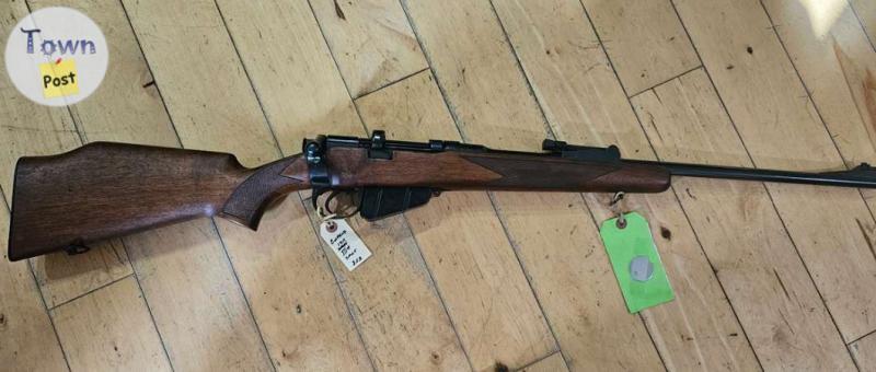 Photo of 1917 BRITISH LEE ENFIELD 303 BR; MAUSER BOLT ACTION; NO1 MKIII* SHTLE; CUSTOM MONTE CARLO STOCK AND BARREL; MATCHING #s