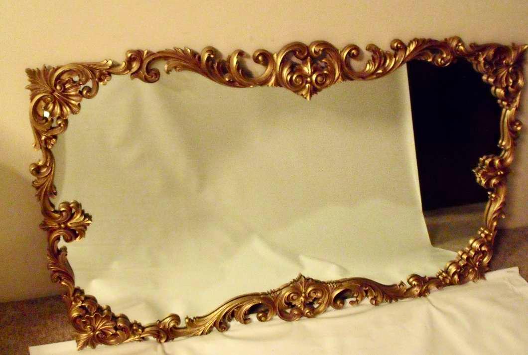 Photo of  Large Syroco Wall Mirror 46.5"x 27" inch