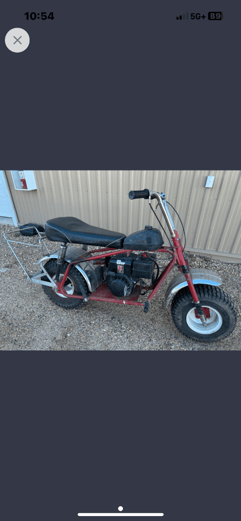 Photo of Super Bronc, vintage minibike, $699.