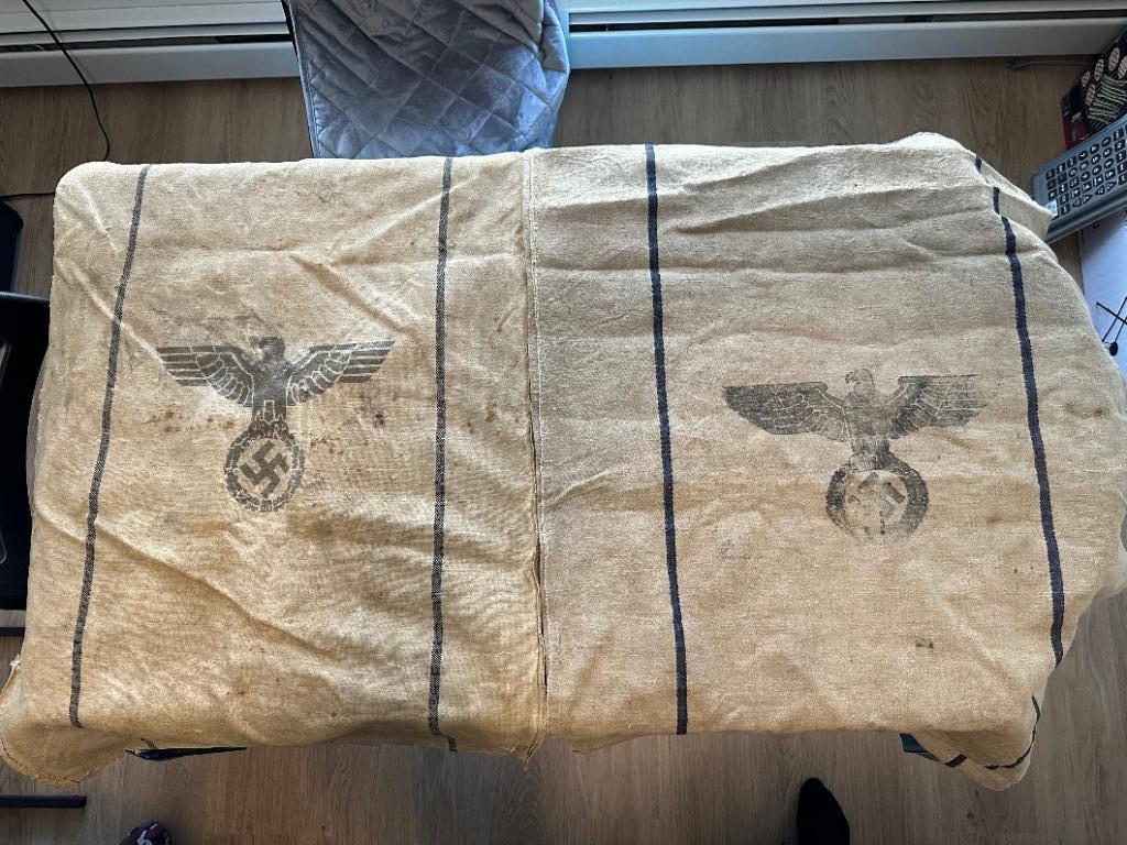 Photo of World War II German grain bags